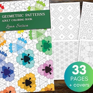 Mixed Geometric Patterns Adult Coloring Book: A Coloring Journey for Mindful Relaxation (Printable Pages)