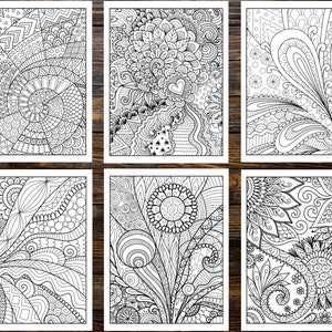 Abstract Coloring Book: Unleash Your Inner Artist with Mesmerizing Designs (Printable Pages)