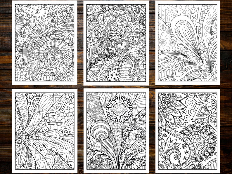 Abstract Coloring Book: Unleash Your Inner Artist with Mesmerizing Designs (Printable Pages)