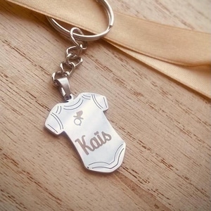 Personalised Boddie Keychain - Front/Back Engraving - Stainless Steel - Unique Gift