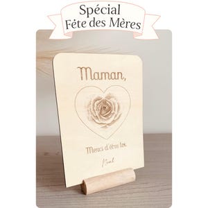Carte Minimaliste pour Maman – Message - Fête des Mères - Carte pour maman, marraine, mamie, etc...