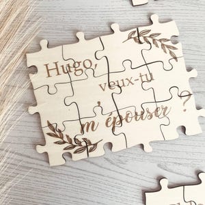 Puzzle Personnalisé en Bois – Annonce ou Demande Originale – 12 pièces (10x12 cm)