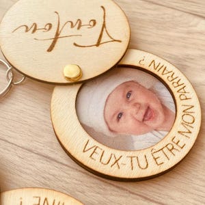 Portachiavi Padrino Madrina - Incisione personalizzabile - Regalo per Padrino - Regalo per Madrina - Richiesta Padrino Madrina