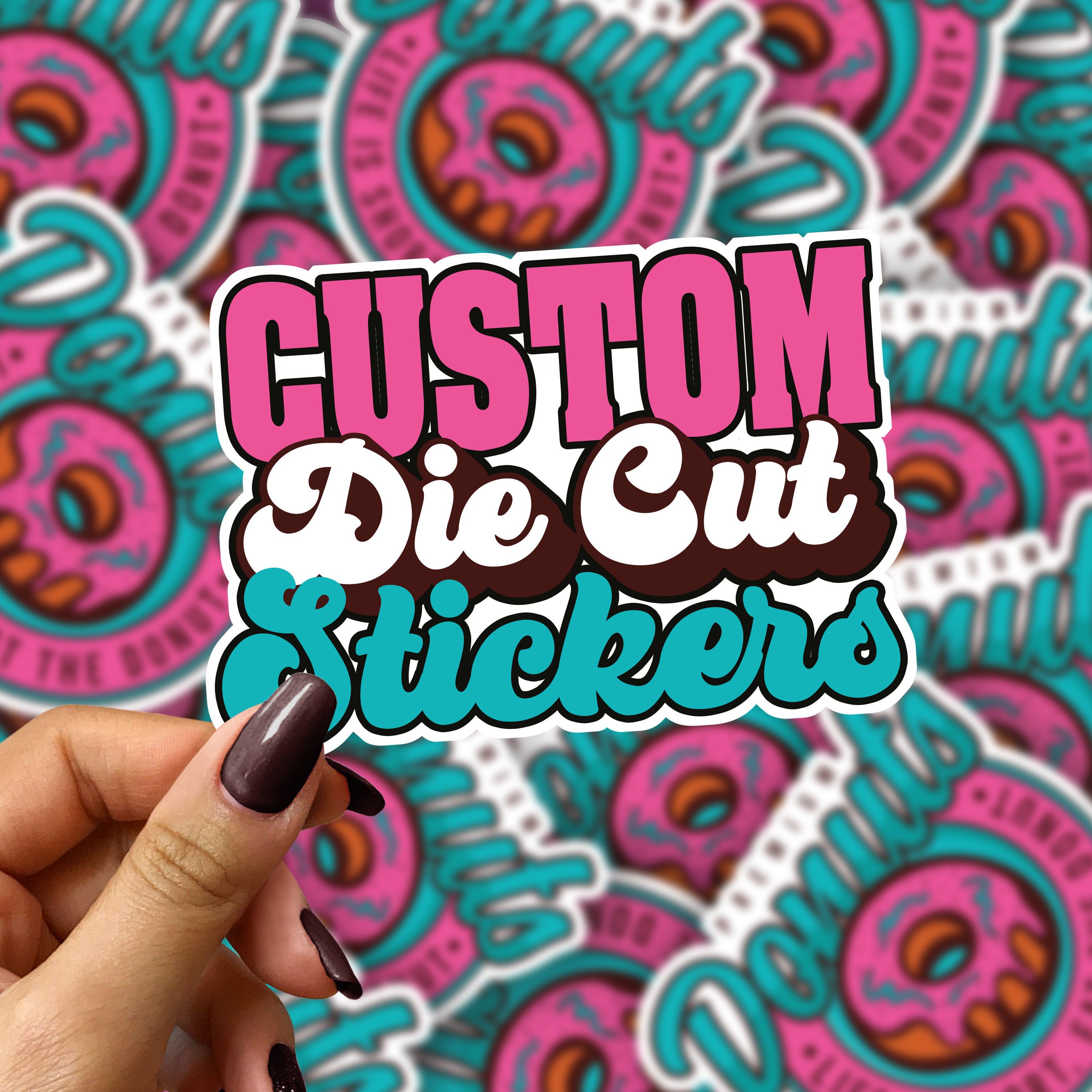 manufacturers custom die cut fabric stickers