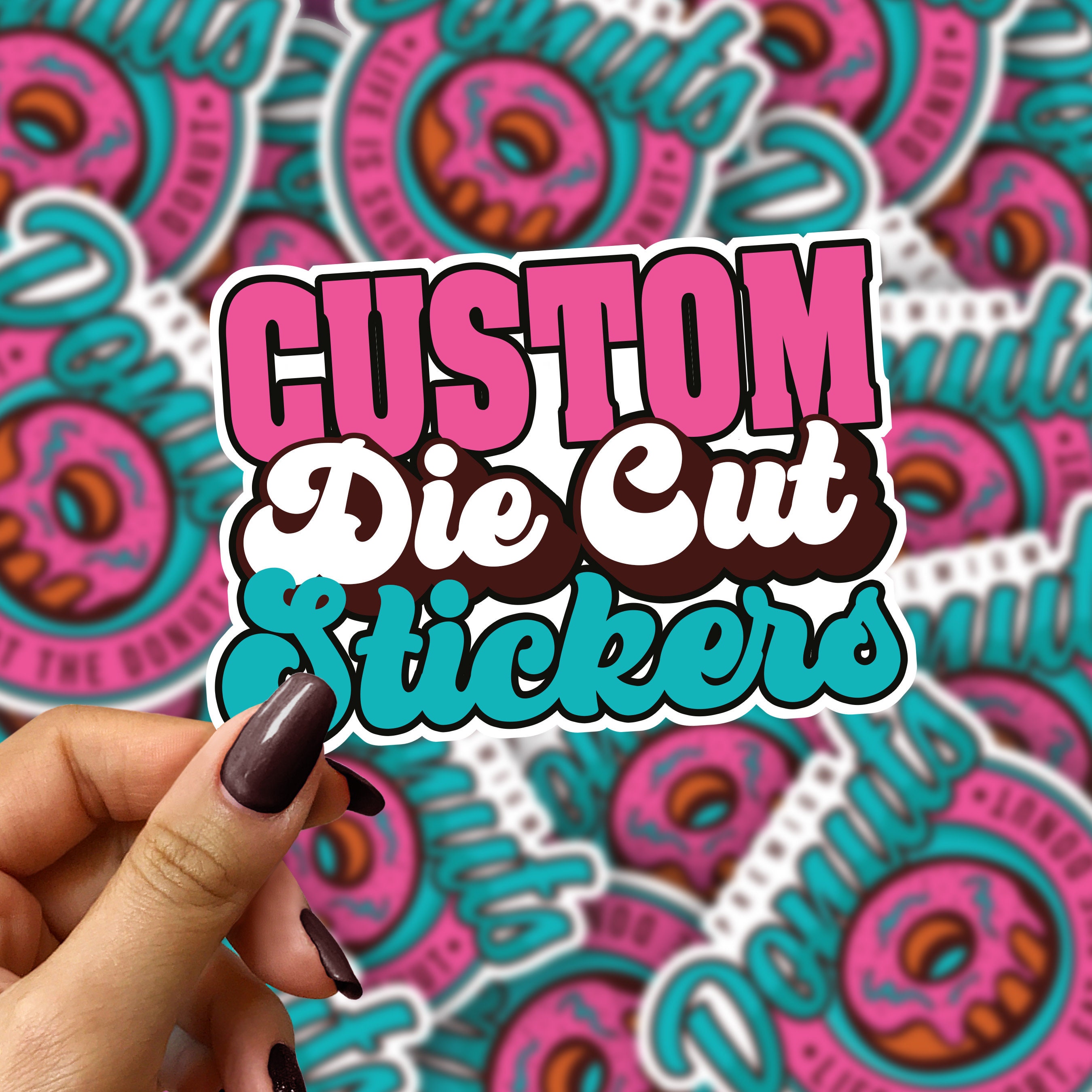 manufacturers custom die cut fabric stickers