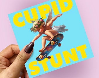 Cupid Stunt - Durable Water-Proof Vinyl Bumper Sticker