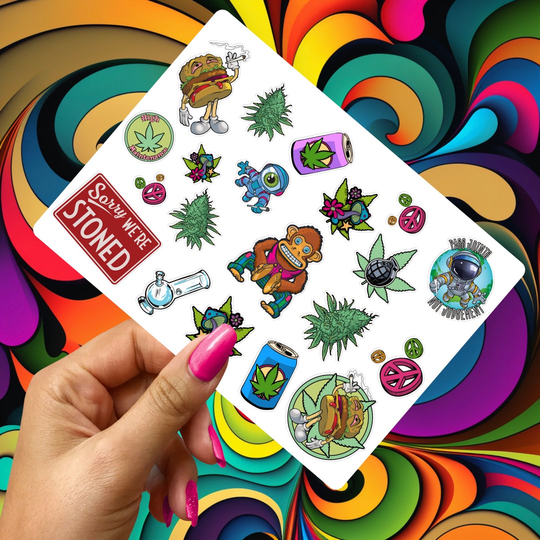 Cute Stoner Stickers Water-proof High-quality Vinyl Stickers Decal ...