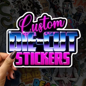 Custom Vinyl Stickers: Die-Cut Waterproof Decals, Business Logos & Photos for Cars, laptops, Water bottles etc.