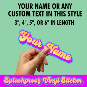 Custom Vinyl Die-Cut Splashproof High Quality Vinyl Sticker - Bike, Scooter, Helmet, Laptop, lunch box, water bottle, Retro Decal