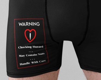 Warning Choking Hazard SVG Mens Boxers Naughty PNG