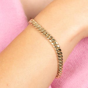 14K Solid Gold Gourmet Chain Bracelet – Bold and Timeless Real Gold Jewelry for Women
