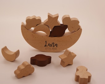 Montessori stacking game | Montessori wooden toys | Concentration game | Fine motor skills |