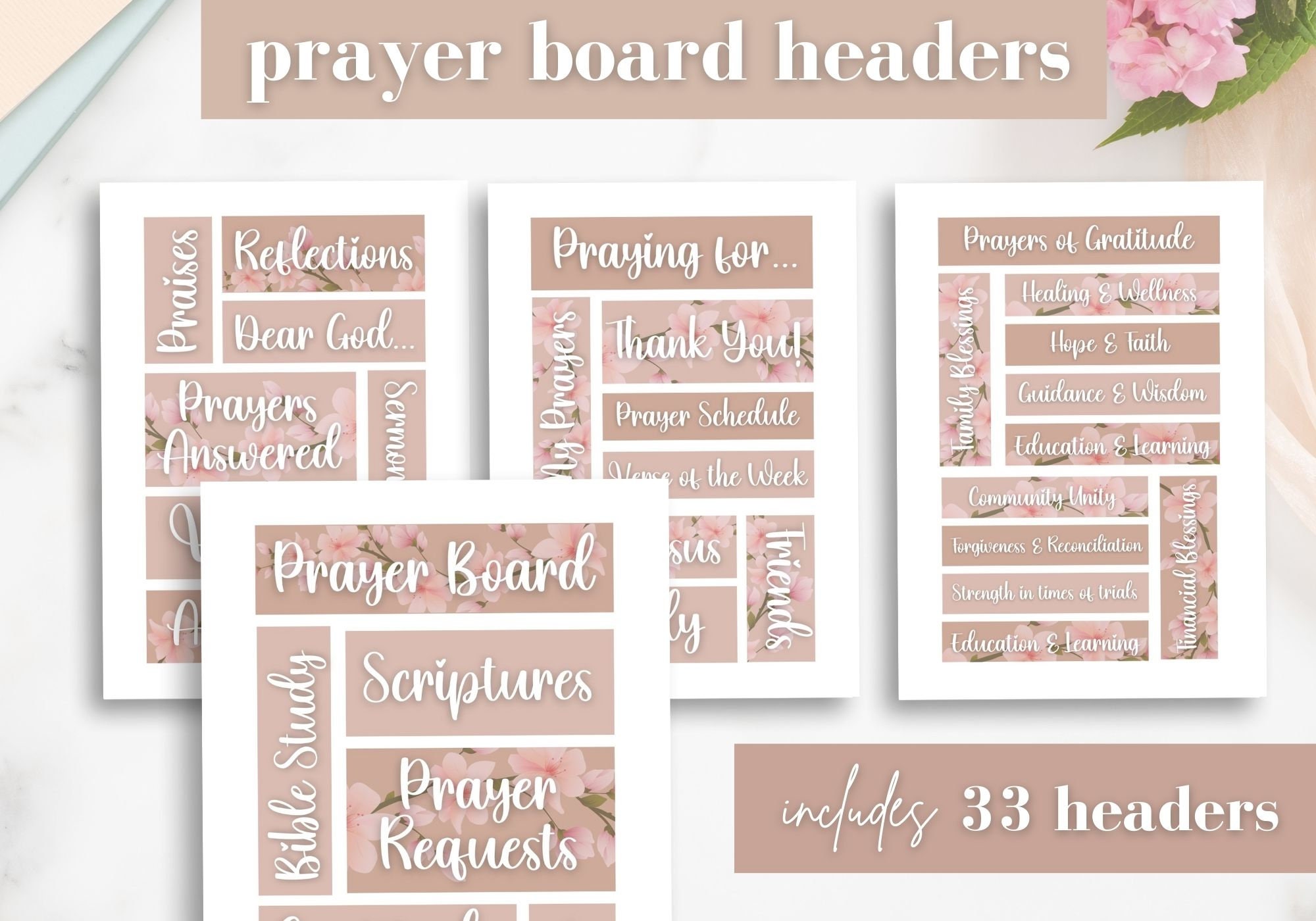 prayer-board-headings-daily-prayer-board-words-prayer-etsy