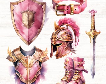 Armor of God Clip Art, Full Armor of God PNGs, Ephesians 6, Christian PNG, Digital Download, Commercial Use, Prayer Clipart