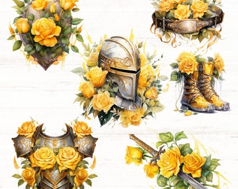 Armure de Dieu Clipart, armure complète de Dieu PNGs, Ephésiens 6, PNG chrétien, téléchargement numérique, usage commercial, clipart prière