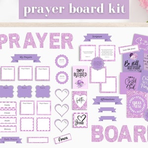 Prayer Board Printable Prayer Cards Christian Wall Collage - Etsy