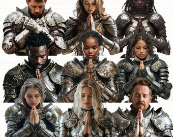 Prayer Warriors, Armor of God Clip Art, Full Armor of God PNGs, Ephesians 6, Christian PNG, Digital Download, Commercial Use, Prayer Clipart