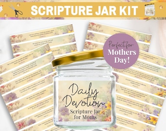 Schriftpot voor moeder, Moederdag Schriftpot, gebedpot, Moederdag afdrukbaar, pot bijbelvers voor vrouwen, christelijke moeder afdrukbaar