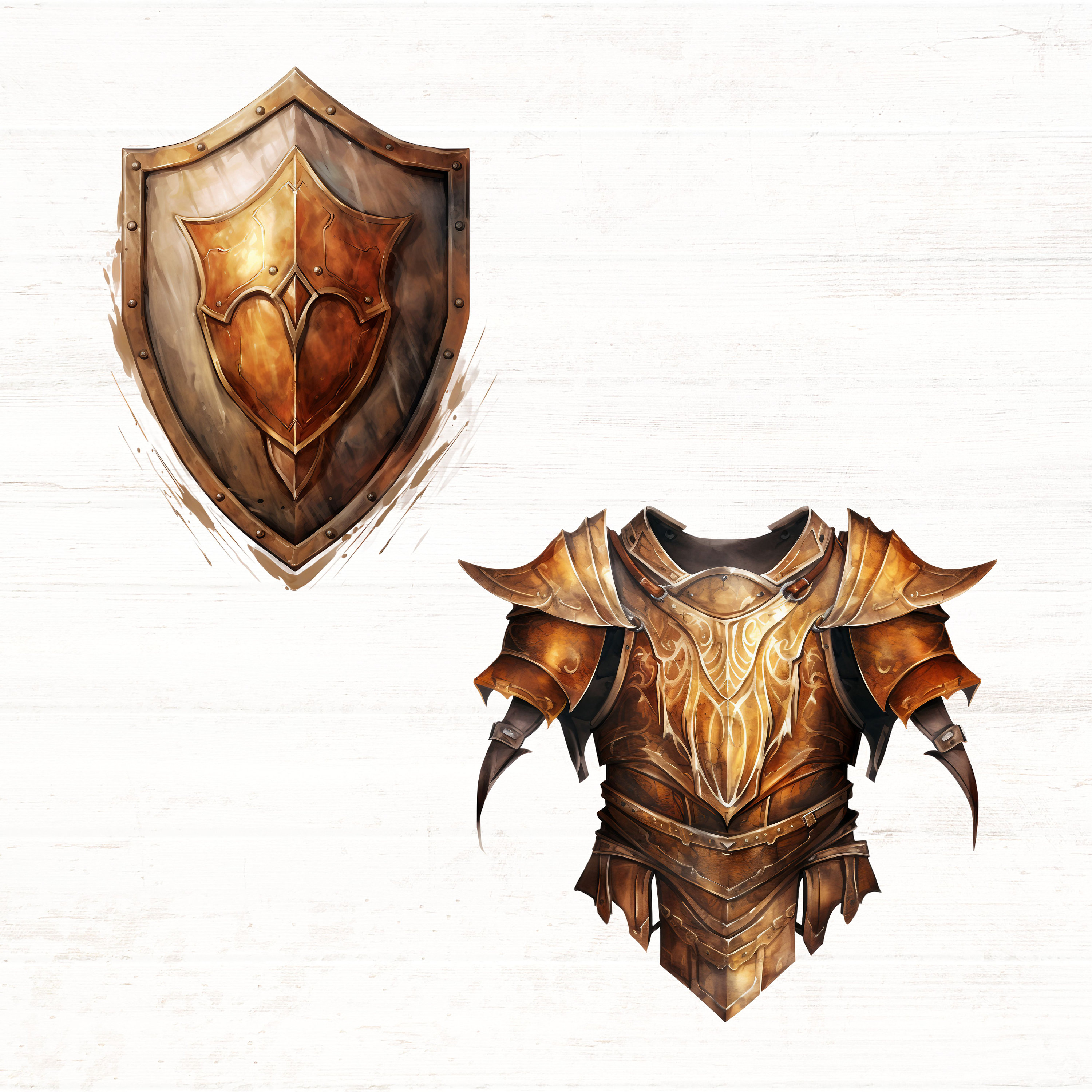 Armor of God Clip Art Full Armor of God Pngs Ephesians 6 - Etsy