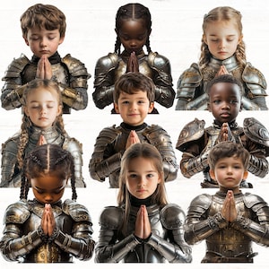 Kid gebedsstrijders, wapenrusting van God illustraties, wapenrusting van God kinderen, Efeziërs 6, christelijk png, gebed krijger kinderen