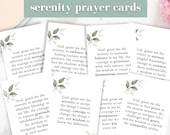 Serenity Prayer Cards Printable, Prayer Board Printable, Daily Prayer Board, The Serenity Prayer Printable, Prayer Jar Cards