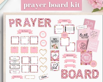 Prayer Board Printable, Prayer Cards, Christian Wall Collage, Bible Verses,  Scripture on Prayer- Enhance Your Prayer Life!