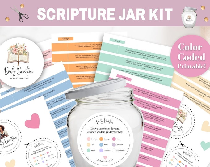 Bible Verse Jar Etsy