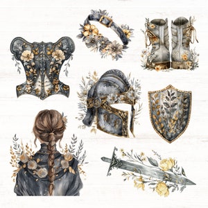 Armor of God Clip Art, Full Armor of God PNGs, Ephesians 6, Christian PNG, Digital Download, Commercial Use, Prayer Clipart