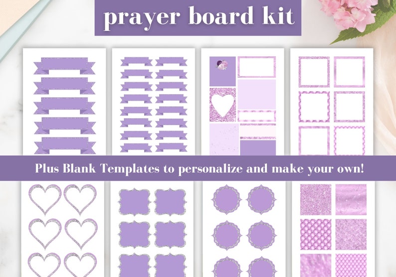Prayer Board Printable Prayer Cards Christian Wall Collage - Etsy
