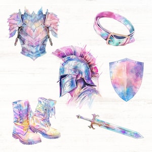 Full Armor of God Clipart, Armor of God PNGs, Ephesians 6, Christian PNG, Digital Download, Commercial Use, Prayer Clipart