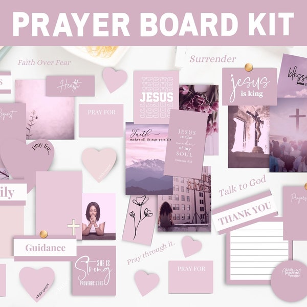 Prayer Board Kit | Prayer Board Printable | Daily Prayer Board