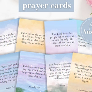 Prayer Cards for Anxiety Prayer Board Printable Daily Prayer - Etsy