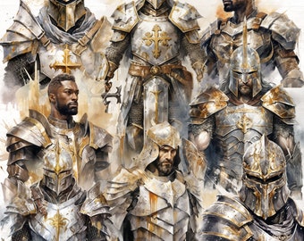 Warrior Clipart, Armor of God Clipart, Full Armor of God PNGs, Ephesians 6, Christian PNG, Prayer Warriors, Commercial Use, Prayer Clipart