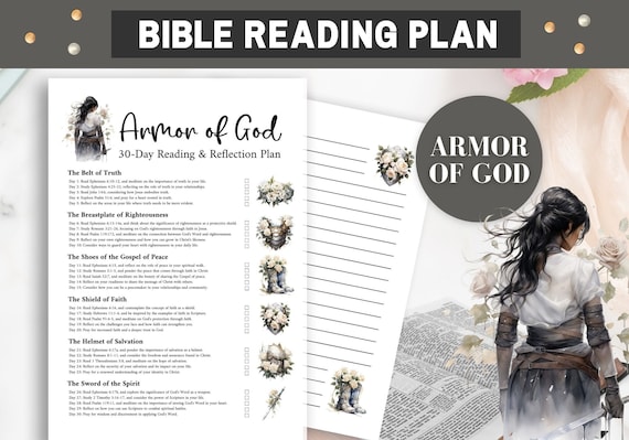 Armor of God Reading Plan, Bible Reading Plan, Full Armor of God Printable, Esphesians 6, Scripture Writing Plan