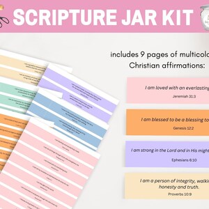 Affirmation Scripture Jar PDF, Make Your Own Scripture Jar, Scripture ...