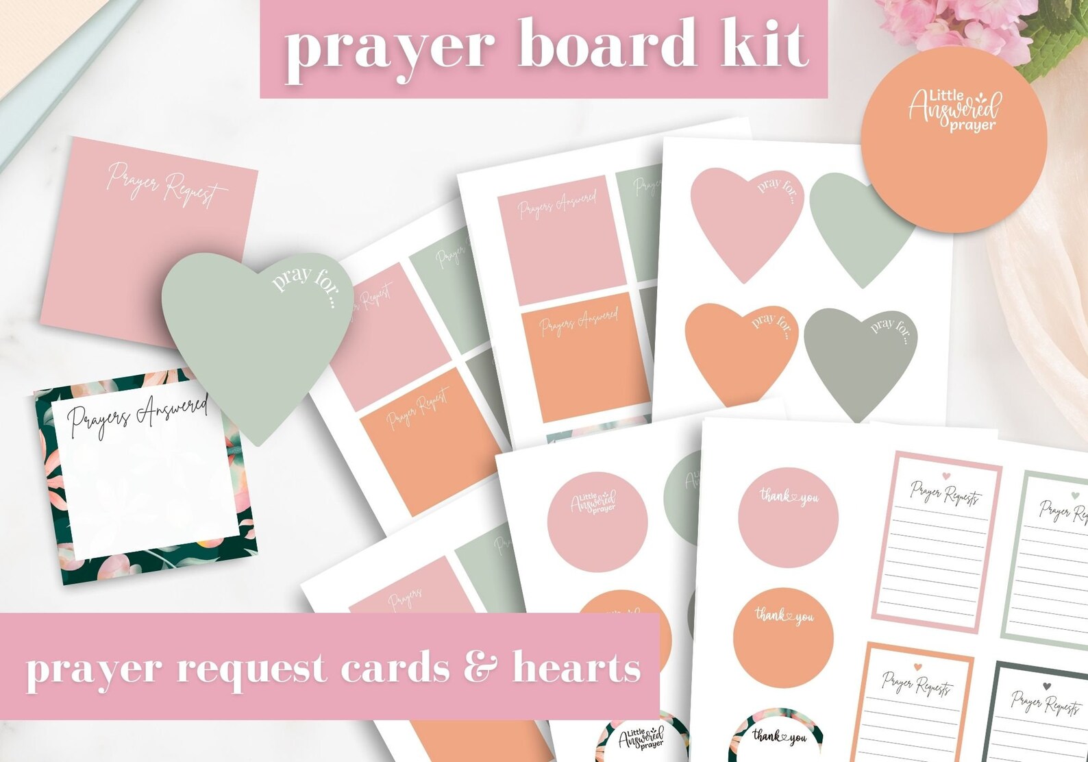 Prayer Board Kit, Prayer Board Printable, Daily Prayer Board - Etsy