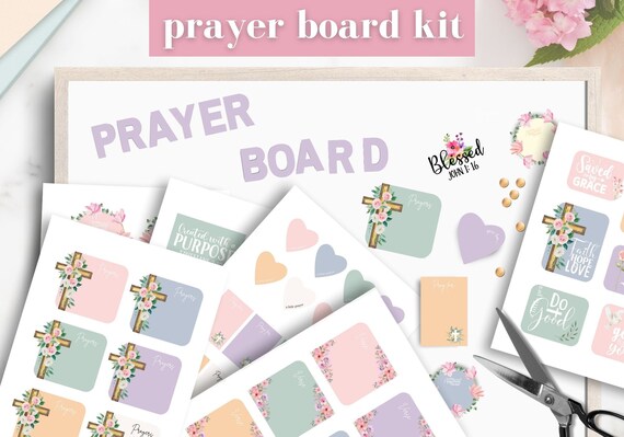 Prayer Board Printable, Daily Prayer Board, Bible Verse Cards, Christian  Bulletin Board Kit, Faith Board Words, Prayer Wall 