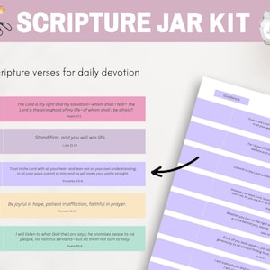 Scripture Jar Printable, Make Your Own Scripture Jar, Prayer Jar ...