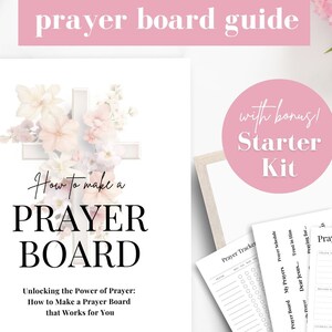 Printable Prayer Board Kit, Prayer Board Ideas, Daily Prayer Board, Beige  Aesthetic Christian Photo Collage, War Room Art 