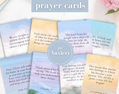 Prayer Cards for Anxiety, Prayer Board Printable, Daily Prayer Board, Bible Verse Cards, Scripture Cards, Prayer Jar Cards