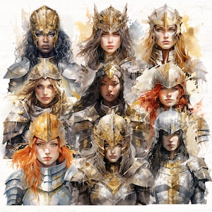 Wapenrusting van God ClipArt, Warrior Women, volledige wapenrusting van God PNGs, Efeziërs 6, christelijke PNG, gebedsstrijders, commercieel gebruik, gebed clipart