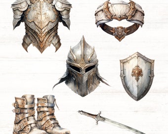 Armor of God-illustraties, volledige wapenrusting van God PNG's, Efeziërs 6, christelijke PNG, digitale download, commercieel gebruik, gebed clipart