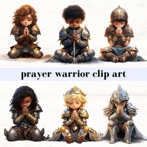 Gebetskrieger, Kinderrüstung Gottes Clip Art, Volle Rüstung Gottes PNGs, Epheser 6, digitaler Download, kommerzielle Nutzung, Kindergebet Clipart