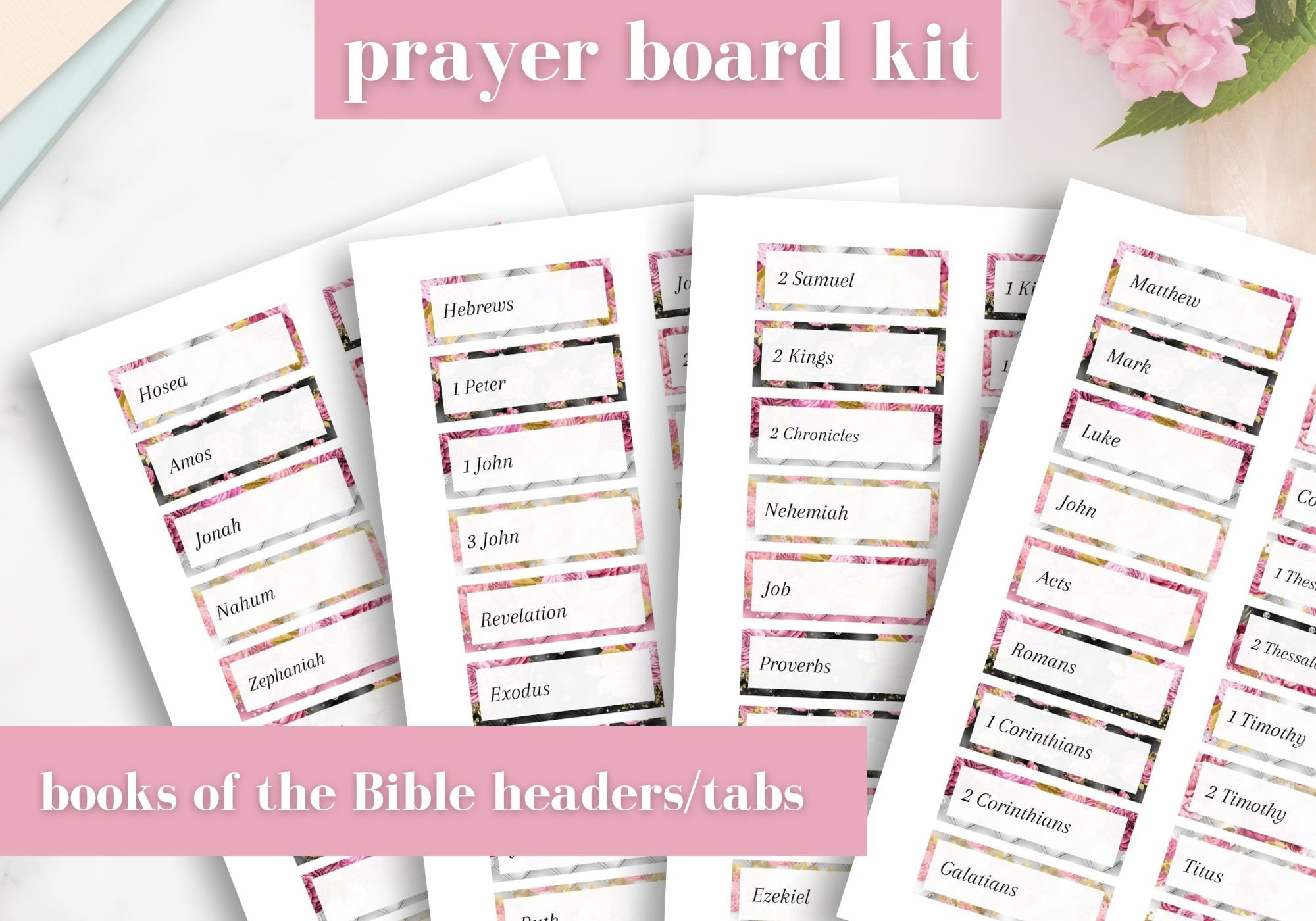 Prayer Board Headings, Prayer Board Printable's, Prayer Board Kit