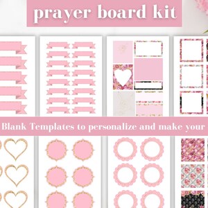 Prayer Board Kit, Printable Prayer Cards, Christian Wall Collage ...