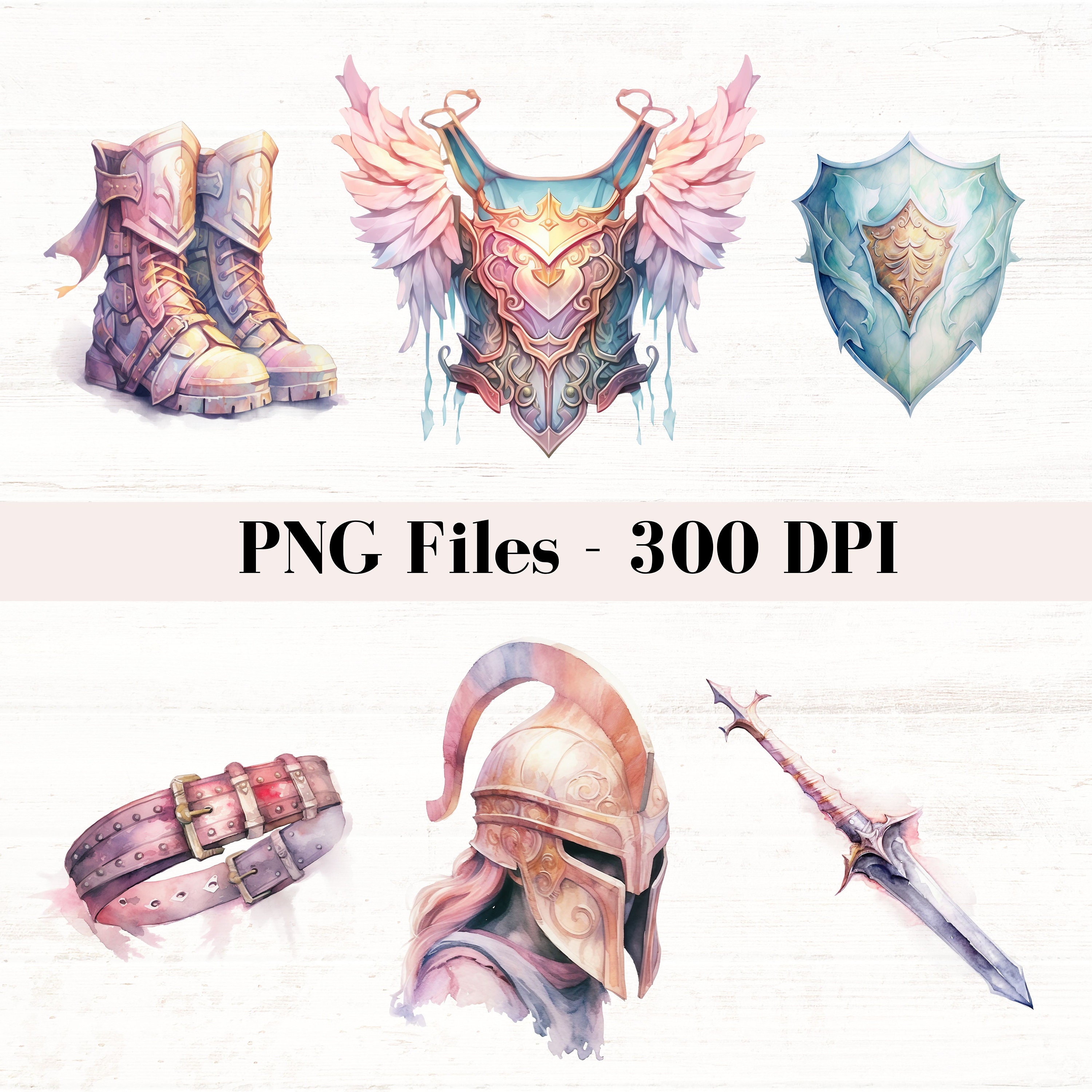 Armor of God Clip Art Full Armor of God Pngs Ephesians 6 - Etsy