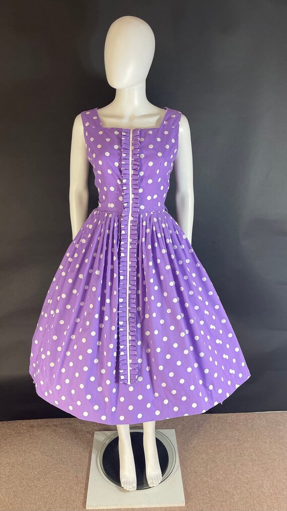 Adorable 1950s polka dot Dress perfect for goodwoo