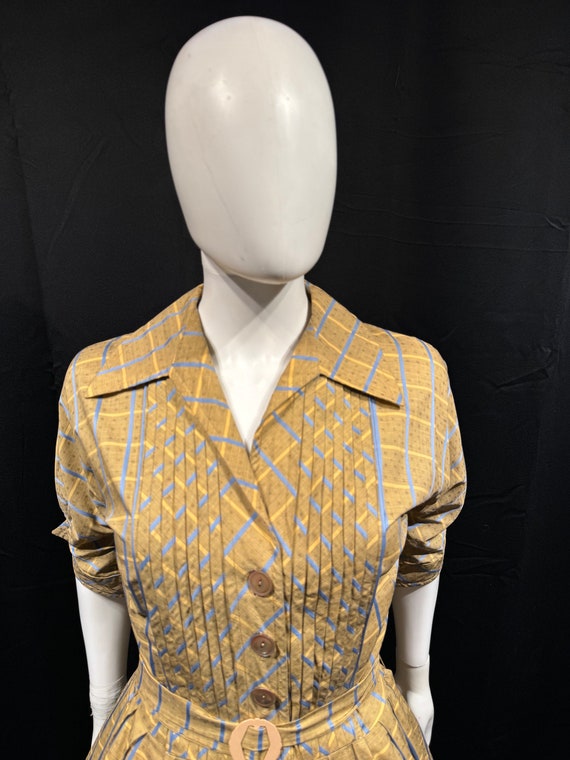 Fab 1950s check print dress - image 2