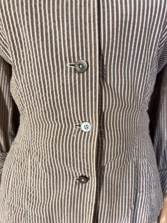 lovely 1940s cotton sea sucker summer suit - image 6