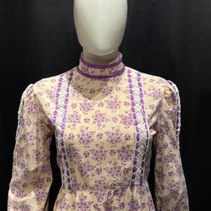 adorable 1970s volup Laura Ashley prairie dress imagem 1